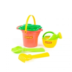 Small Bucket with Spout Set, Flower Sieve, Scoop #2, Rake #2, Small Watering Can #3, Art. 4924
