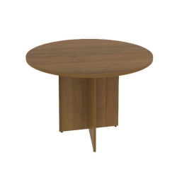Round Office Table, Laminated Particle Board, 16mm Thickness