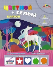 A4 Colored and White Cardstock on Spiral, 12 Sheets, 9 Colors - TM Applika