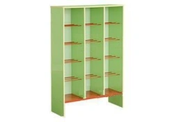 Plant Pot Rack with 15 Compartments, Laminated Chipboard