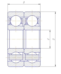 T-436203K Bearing GOST 520-2011 for Mechanical Support