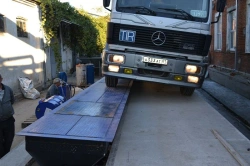 Single-Track Hydraulic Side Discharger for Trucks, Ideal for Grain and Bulk Materials - BORA