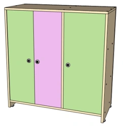 Wooden Preschool Furniture: Play Module "Cabinet