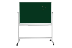 Magnetic Chalkboard and Whiteboard Rotating Dual-Sided