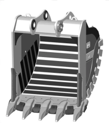 Super-Reinforced Rock Bucket 6.7m³ RDX-123.235d-XS115(5)WS-NF-420