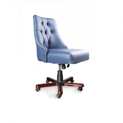 Elegant "Deni" Chair with Soft Seat and Curved Back