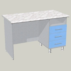 Rectangular Desk with One Pedestal Model STP-F4
