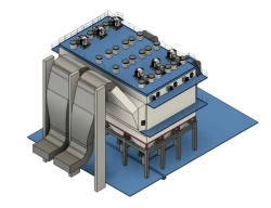 Dry Horizontal Electrofilter TTS-3x3.0-2x10.0-7.0-400