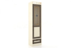 Single Door Wardrobe Calypso LD.509020.000 (Dark Sonome/Strihlak)