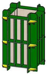 Towel Rack Cabinet Made of 16mm MDF with PVC Edging, Model DOU