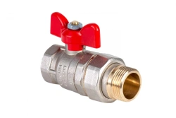 Nickel-Plated Ball Valve with American Fitting Dist, Expert Series DN25 1" BSP-NPT, N143B