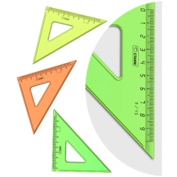 45° Triangle 9 cm "NEON Crystal", Assorted Colors
