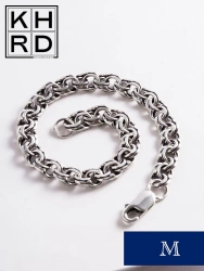 Men's Silver Bracelet 925 Sterling, Model B-030