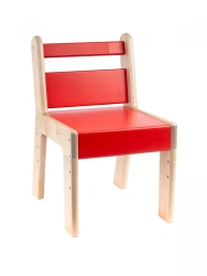 Adjustable Children's Chair for Preschoolers - Red