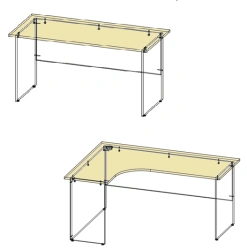 Wooden Writing Desks for Administrative Offices, Model MP-ST-01