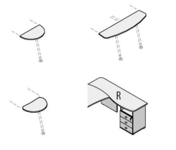 Office Wooden Furniture Extension Set "Gamma