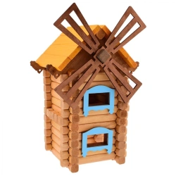 Wooden Windmill Construction Set (82 Pieces) - Model 1-22