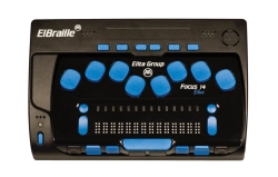 Portable Computer with Braille Input/Output and Speech Synthesizer ElBraille-W14JG2