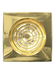 AURA 5C Gold Decorative Exhaust Fan with Backdraft Damper D 125