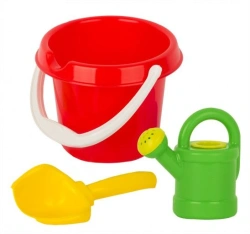 Sand Play Set in Net "Pupsik" (Shovel, 0.2L Watering Can, 0.85L Bucket)