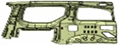 Stamped Steel Wing Mudguard for Cars, Part No. 9680676080