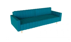 Hugo Three-Seater Sofa D.101.l.3.Bp in Blue