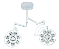 Adjustable Dual-Block Surgical Ceiling Light with Emergency Power "EMALEDD 500/500