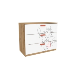 White Chest of Drawers Front (Set) OLIVER LD.524210.000