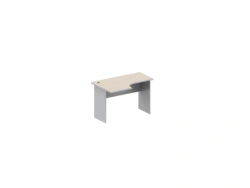 Ergonomic Desk Easy Standard (Light Oak/Grey, 1400x900/600x740 mm)