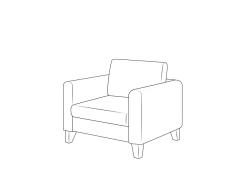 Berlin Armchair for Public Spaces