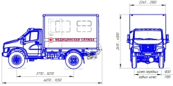 Mobile Medical Complex 47191 Modification 37195Z Based on Vehicle Type 3897