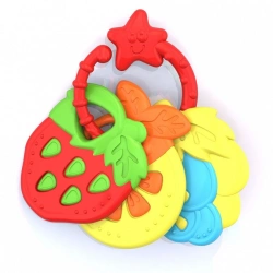 Fruit Teething Rings Set (Orange, Strawberry, Grape) 3 pcs