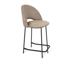 Sheffilton Semi-Bar Stool with Microfiber Upholstery SHT-ST34-1/S29-1