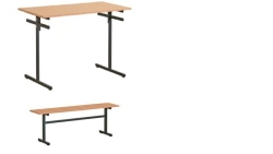 Dining Table SPS with Hanging Benches