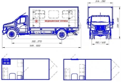 Medical Service Van on GAZ Chassis Type 47192 Model 47193Z