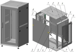 Floor-mounted Telecommunications Cabinet 22U 600x1200x600 mm