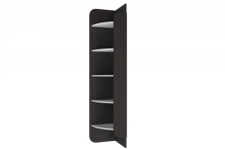 Modern Type 1 LD.520080.000 End Shelf Unit (White/Black)