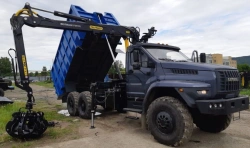 Truck with Crane Manipulator 6377N4 on Ural Chassis 4320-6951-70/72/74