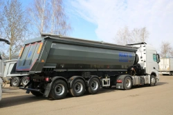 Half-Pipe Dump Semi-Trailer 924900-33H2 with BPW Axles