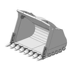 Rock Bucket FLR-30-550/J40 for Excavators