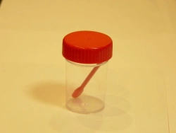 Disposable Non-Sterile Polymer Container for Biological Samples - KOS 60ml with Spoon