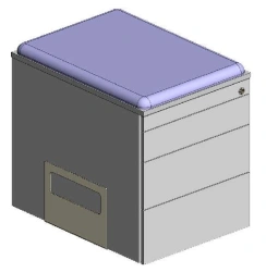 Mobile Office Cabinet, UP-LINE Series