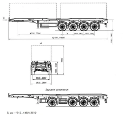 Four-Axle Container Transport Semi-Trailer AM9460-34S