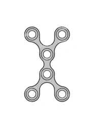 Mini Cross-Shaped Reconstruction Plate