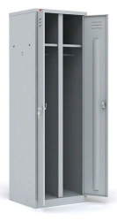 Metal Clothing Wardrobe with Perforated Doors