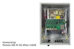 Industrial Managed Switch with PoE Support, Relion-SW-M-2G-6Poe+/160W
