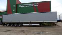 Four-Axle Tent Semi-Trailer PD-41U with BPW Axle Assembly