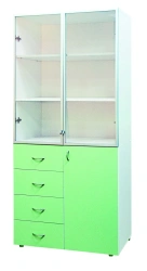 Medical Cabinet Two-Section Two-Door with Drawers Model 2.02 "Aibolit