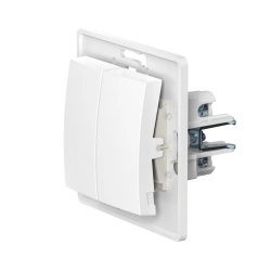 CADUCEUS ALING PRESTIGE Hidden Installation Two-Way Switch 10A, 250V, White, Model 60072.0