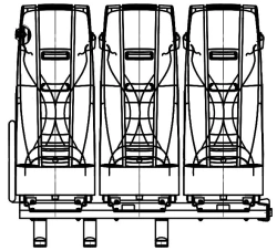 Three-Seater A67R42.6840013-20 Couch for Comfortable Seating